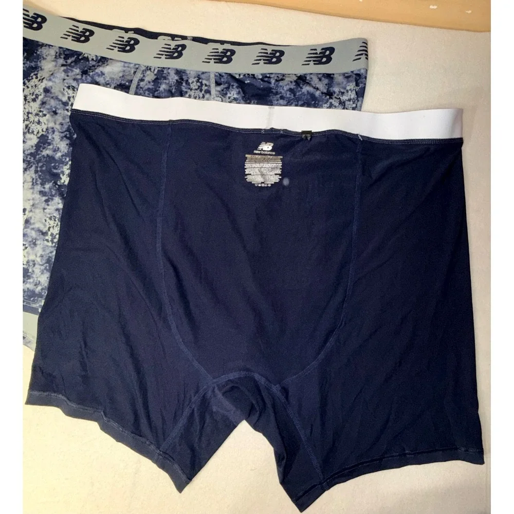 New Balance Boxer Briefs Mens 4XL Blue Grey New set of 3 Performance Athletic